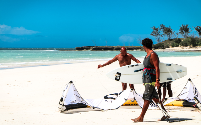 Kitesurfing in Madagascar